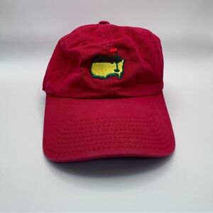 Masters Tournament golf baseball cap red preowned condition